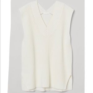 NEW WITH TAGS H&M Oversized Rib-Knit Sweater Vest